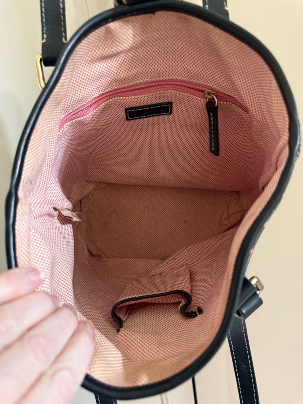 Dooney & Bourke Signature North South Bucket Bag - Picture 5 of 9